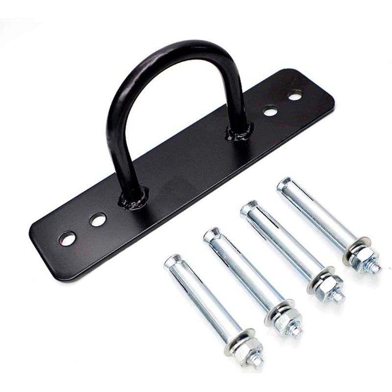 Top Lander Stainless Steel Battle Rope Anchor Kit Heavy Duty Multipurpose Floor Wall Mount Suspension Point for Fitness Training Cross fit Gym Exercise (Black) - Image 1